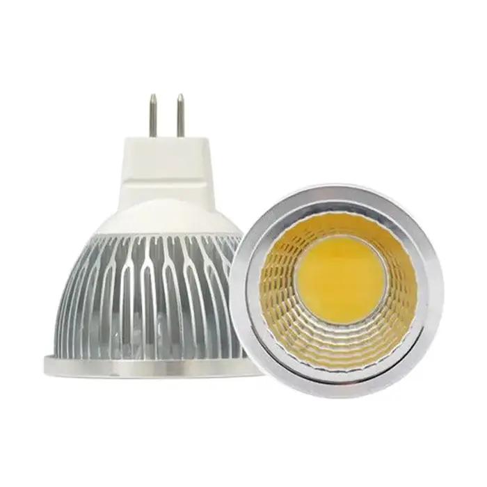 1 pièces mr16 AC/DC 12 v Super lumineux MR16 COB 3 W 5 W 7 W LED ampoule lampe MR16 12 V, blanc chau