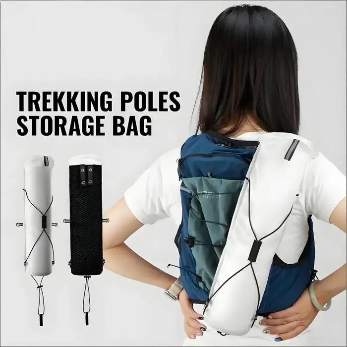 Sac de transport léger imperméable pour bâtons de randonnée design Fish Bone Pocket Opening Tightening adaptable gilets sacs à dos cannes occassions spéciales randonnée alpinisme