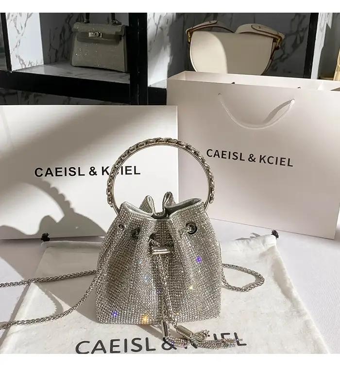 Sac à Main de Luxe en Nylon à Paillettes Brillantes pour Femme Occasions Spéciales Partie Soirée Polyvalent