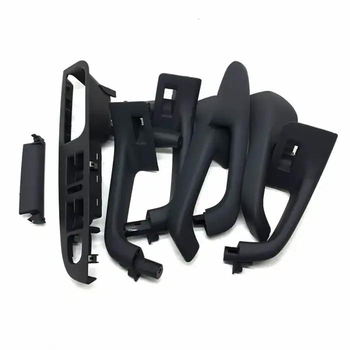 Ensemble de couvercles de poignée de porte intérieure de couleur noire, pour VW Golf 5 GTi MK5 Jetta