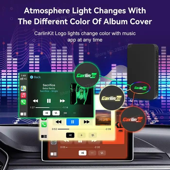 Adaptateur CarPlay sans fil CarlinKit 5.0 4.0 Dongle Android Auto Prise en charge multi-appareils Fi