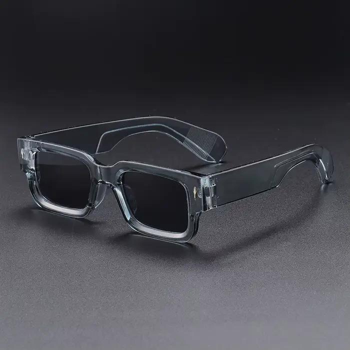 Lunettes unisexes à monture carrée en plastique, Style Simple et décontracté, à la mode, adaptées à