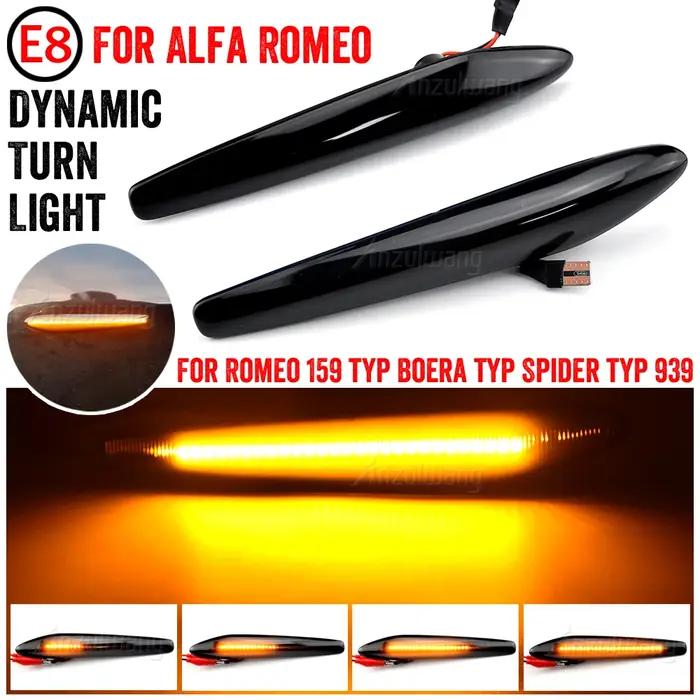Clignotant dynamique Led pour Alfa Romeo 159 Sportwagon Brera Spider 939, marqueur latéral, 2 pièces
