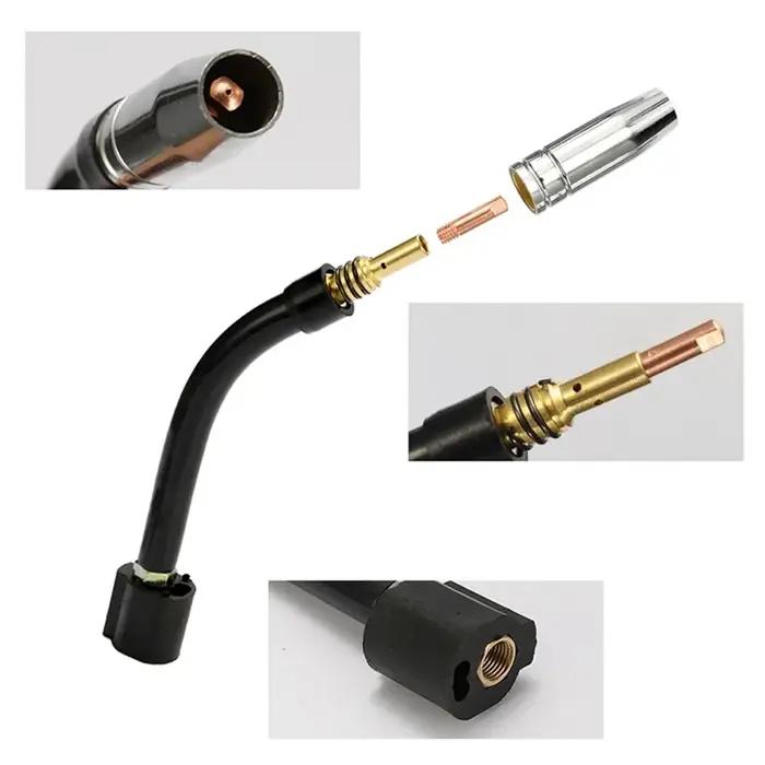 24 pièces 15AK pour torche Binzel consommable électrode bouclier tasse lien tige conseils courbés po