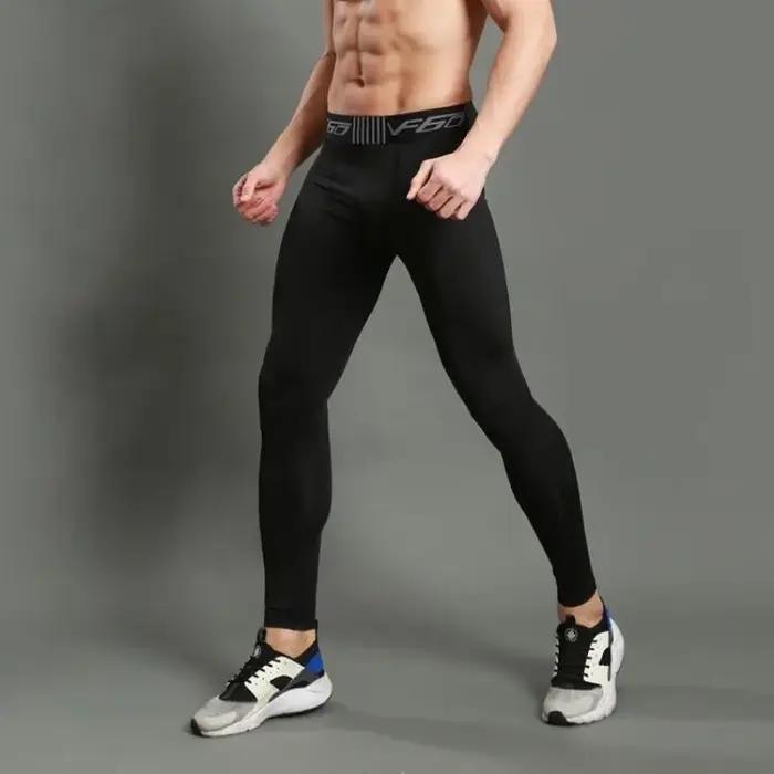 Pantalons de Compression pour hommes séchage rapide vêtements de Sport collants de course hommes Leg