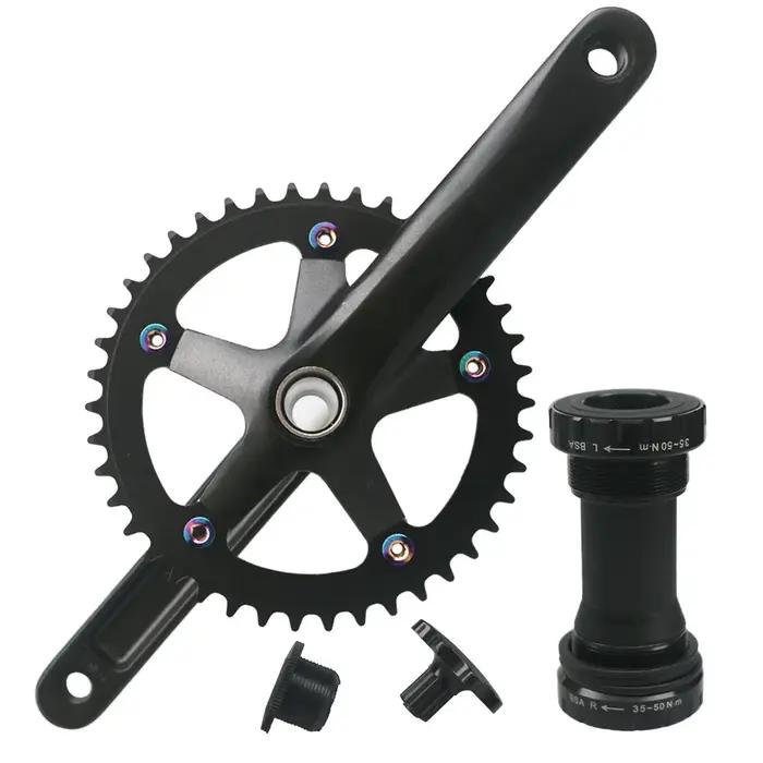 Pédalier de vélo de route 130BCD, jeu de manivelles 152mm 165mm 170mm, bras de manivelle à vitesse u