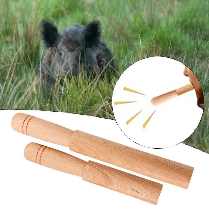 Sifflet appel sanglier bois chasse - Appareil sonore facile à utiliser pour kit chasse sanglier