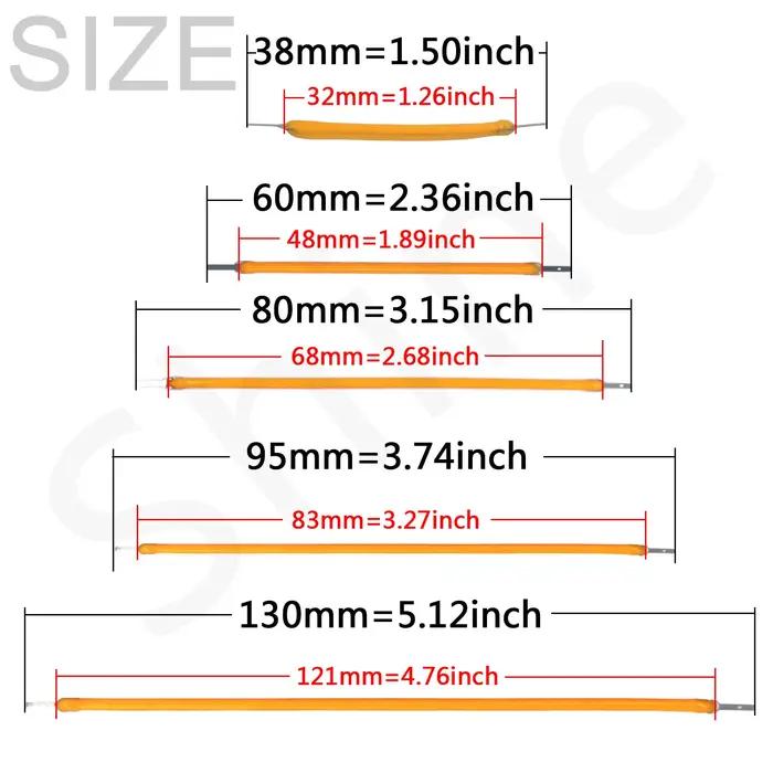 Filament LED Flexible 3V COB 38mm 60mm 95mm 80mm 130mm 145mm 185mm 260mm 300mm, pièces de lampe à am