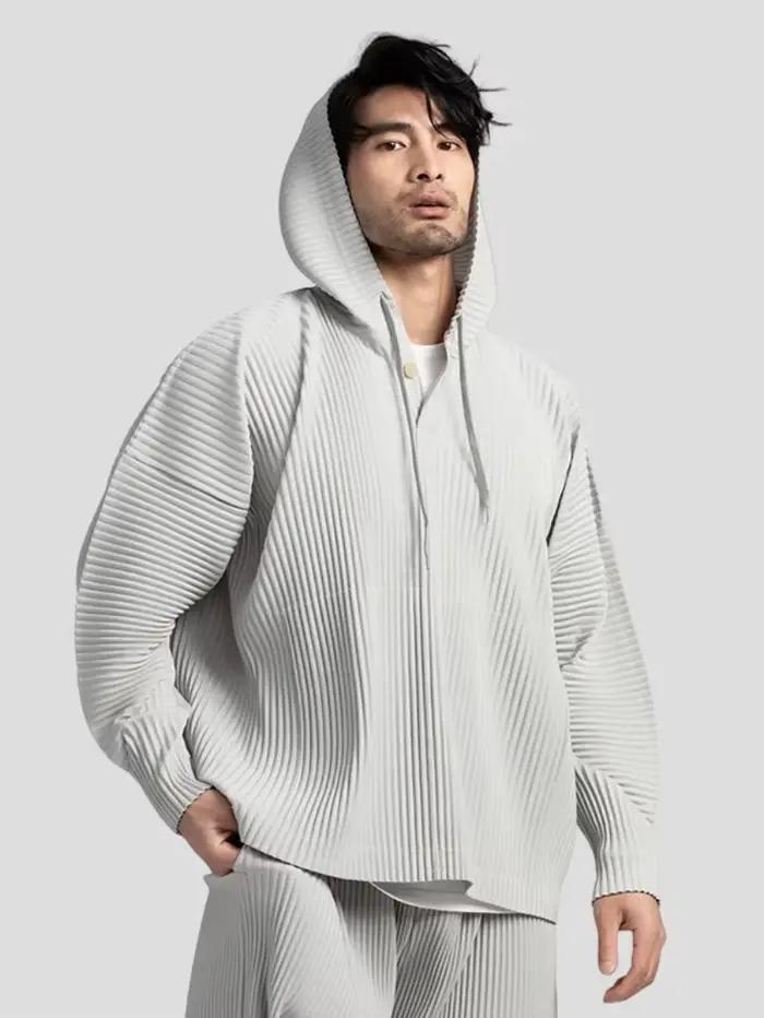 ATA YAKE-Sweat à Capuche Plissé pour Homme, Respirant, At Proximity, Wstring, Haut Décontracté