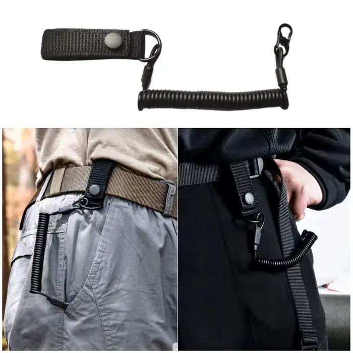 Corde de lanière élastique tactique Anti-perte
