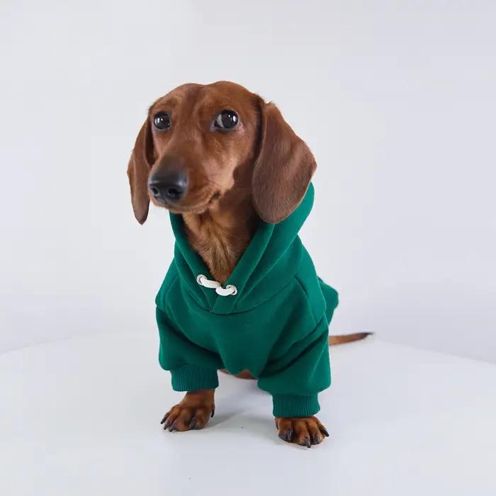 Veste polaire à capuche pour chiens de race Wiener