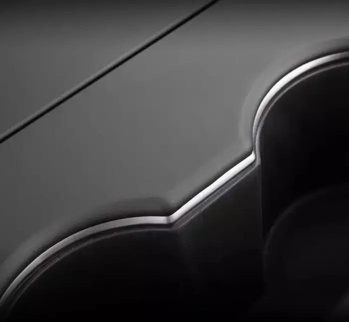 Patch de protection pour panneau de commande Central de voiture ABS noir, 3 pièces, pour Tesla modèl