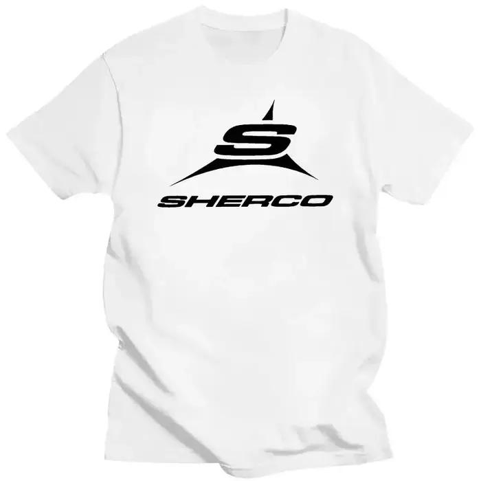 T-shirt sherco pour hommes, 100% coton, imprimé amusant, style Harajuku, col rond, manches courtes, pour hommes, occasions spéciales