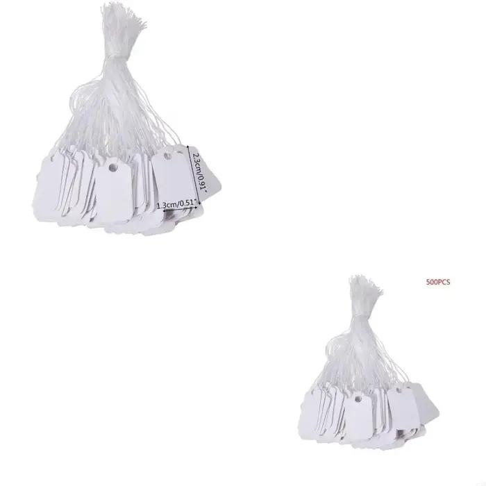 500 PCS / SET PRIX Étiquettes étiquettes à cordes