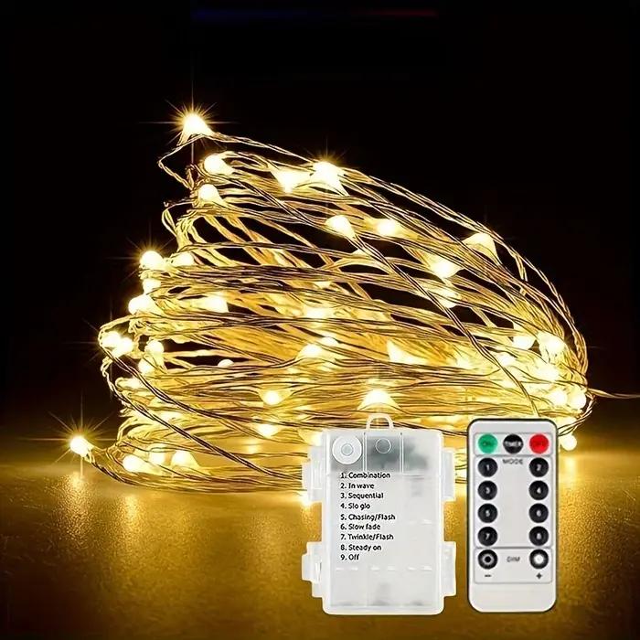 Guirlande lumineuse féerique étanche à piles
