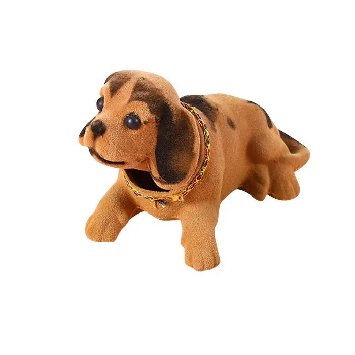 Poupée nidifie chien secouant la tête chien résine voiture ornements chiot mignon chien jouet Figure