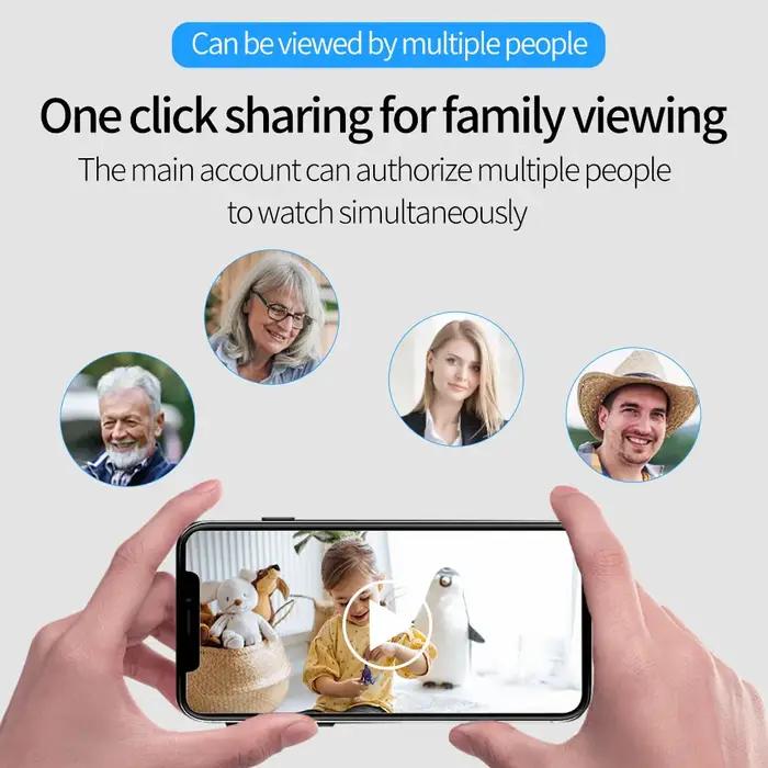 TTLOCK WiFi Mini caméra Web caméscope moniteur de sécurité sans fil HD vidéo Micro caméra enregistreur caméra vocale Webcam intelligente