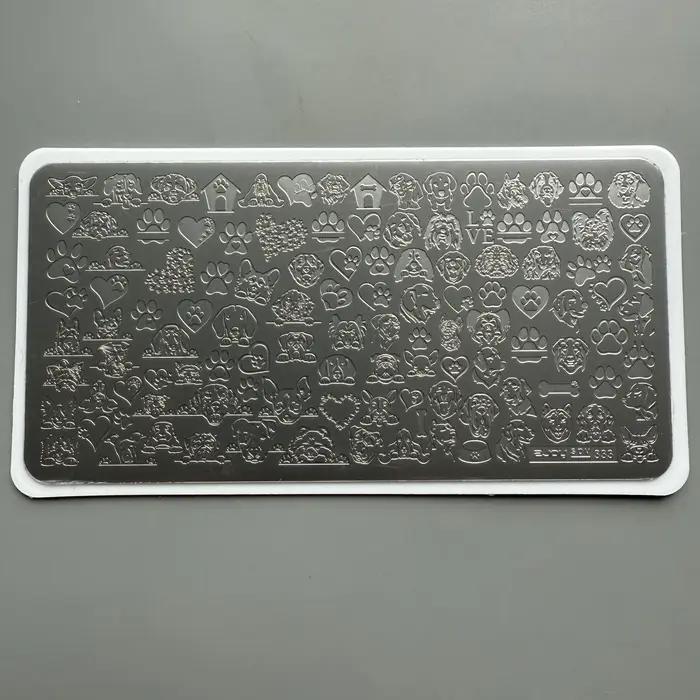 XMQ NAIL ART STAMPING PLATES CARTON GATS DOGS WATER RIPPLES IMAGE PLATE TEMPLATES