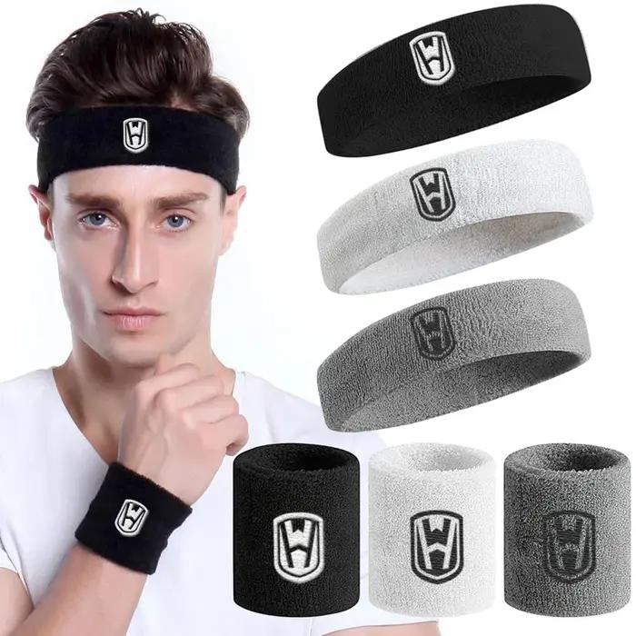 WOSWEIR-coton athlétique bandeau élastique bandeaux femmes hommes basket-ball sport gymnase Fitness
