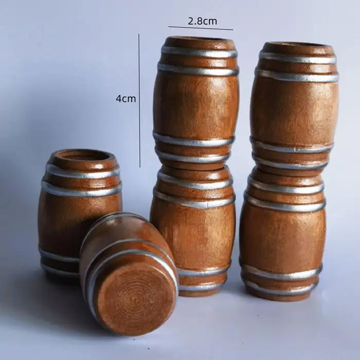 Simulation d'œufs de pâques en bois, 6 pièces, fausses œufs de poule, aide aux poules, outil agricol