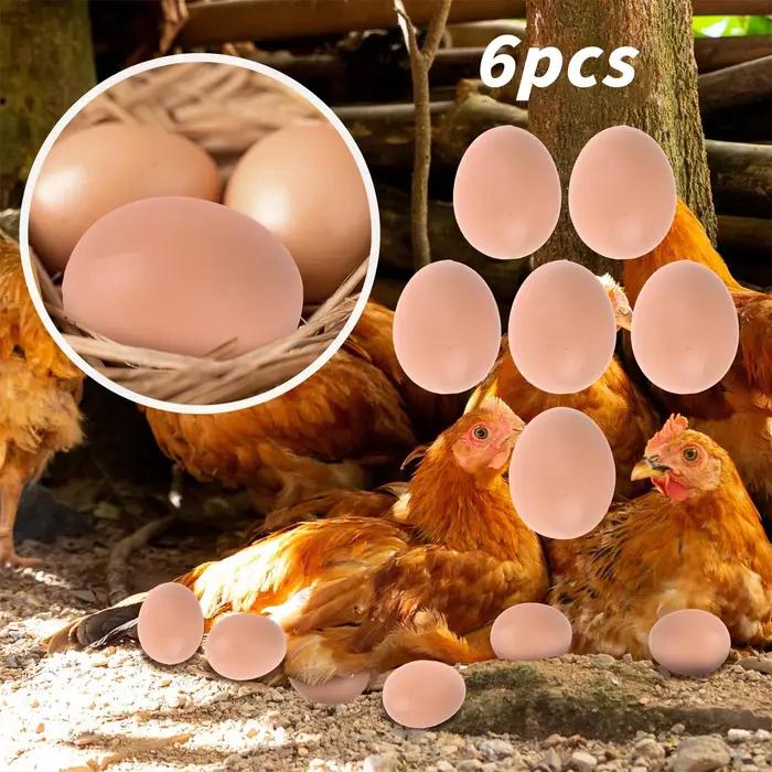 24-6 pièces faux oeufs de poule volaille couche poulailler à couver Simulation Graffiti
