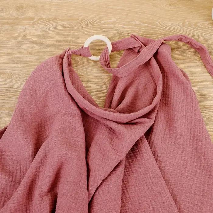 Couverture d'allaitement respirante pour bébé, couverture d'allaitement de maternité en mousseline d