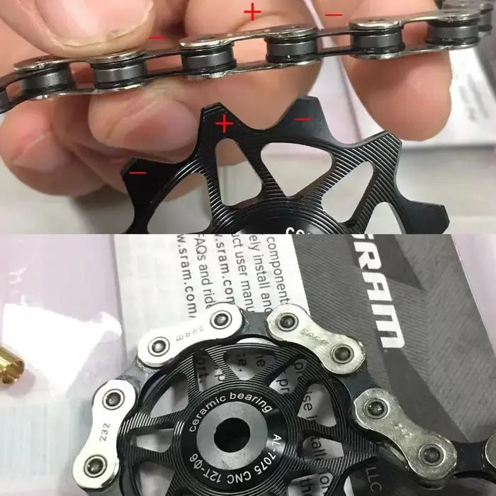 Dérailleur arrière de roue Jockey de vélo 12T 14T, poulie en céramique, rouleau de guidage de vélo d