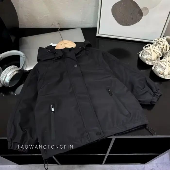 Vestes à capuche coupe-vent pour enfants
