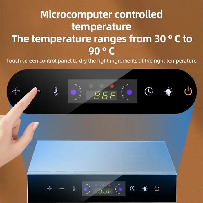Déshydrateur alimentaire 12 plateaux en acier inoxydable pour aliments pour bébés, fruits, légumes,