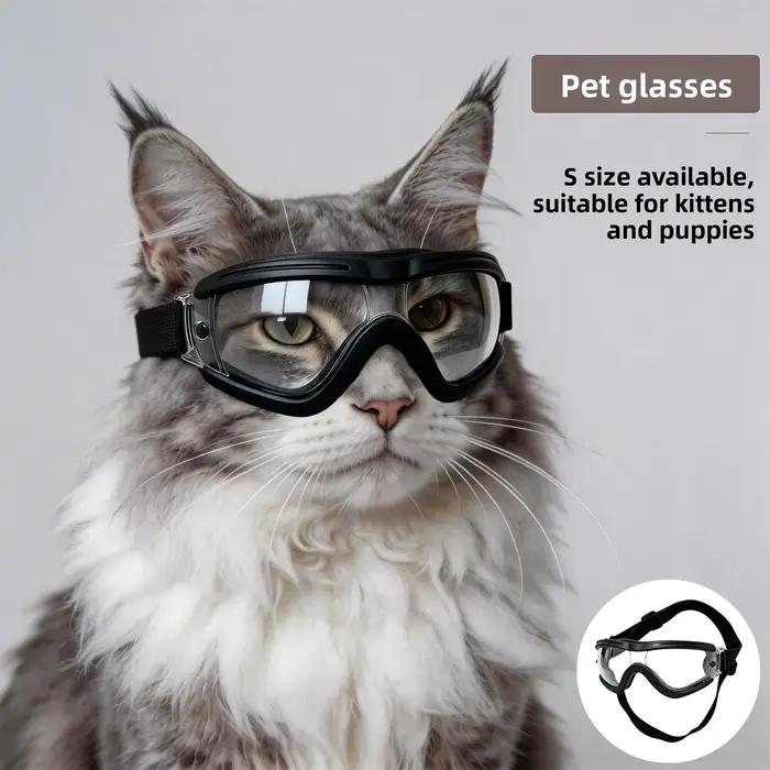 Lunettes de soleil souples et réglables pour chien protection uv pour animaux de compagnie facile à porter chiots petite et moyenne race conduite en extérieur