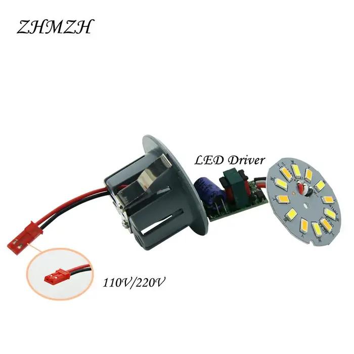 Spot lumineux LED intégré à branchement Direct, projecteur rond encastré au plafond, parapluie, ampo
