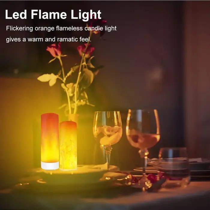 USB LED ampoules de flamme simulée veilleuse USB lampe atmosphère lumière bougie lumières lampe de n