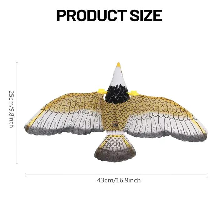 Répulsif Suspendu Aigle Faucon Anti-Oiseaux, Dissuasif, Décoy de Chasse, Protection Contre les Nuisibles, Décoration de Jardin