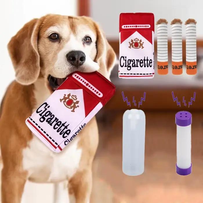 Jouet en forme de cigare en peluche pour chien interactif avec sonnette pour divertir et éduquer votre chiot occasions de jeu et cadeaux spéciaux