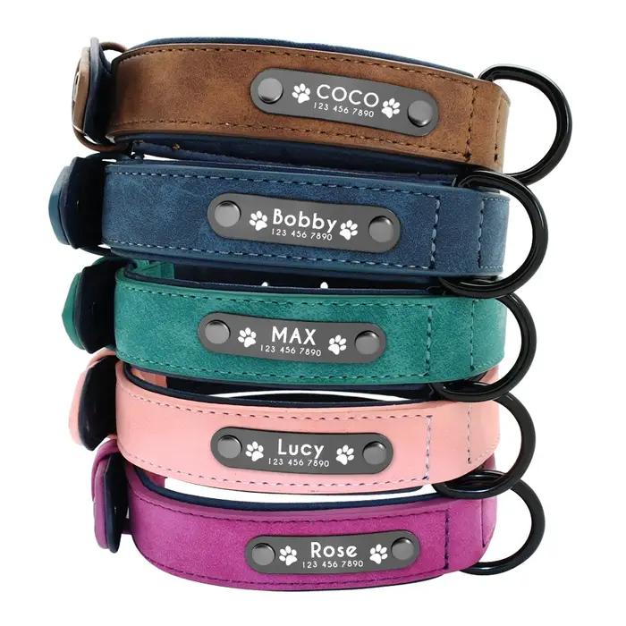 Laisse de collier de chien en cuir