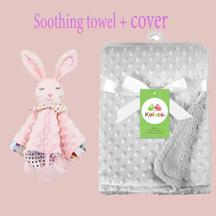 Couverture de bébé en peluche douce personnalisée avec nom