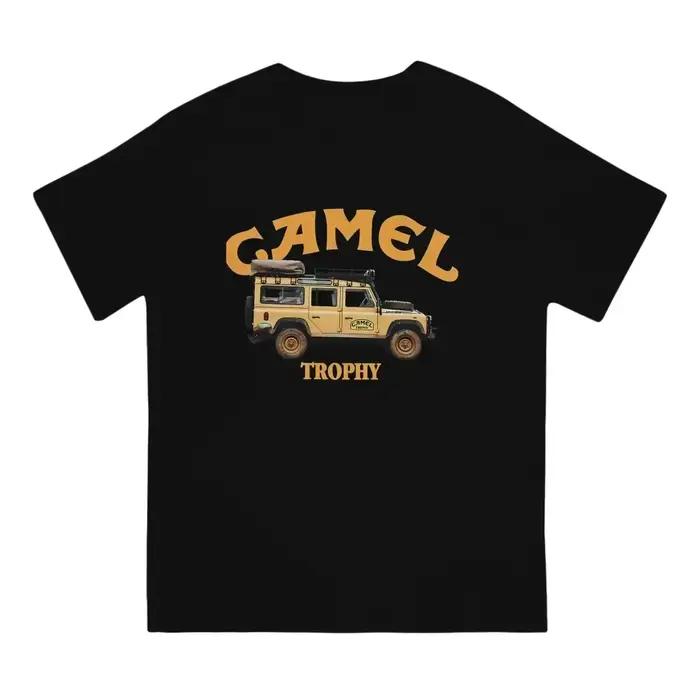 T-shirt rétro en coton vintage avec motif Camel Cigarettes