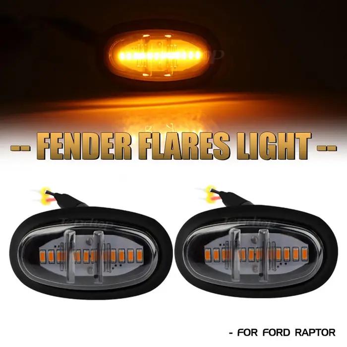 4 pièces LED calandre lampe roue garde-boue LED Signal lumineux ambre fumé voiture évaluations pour