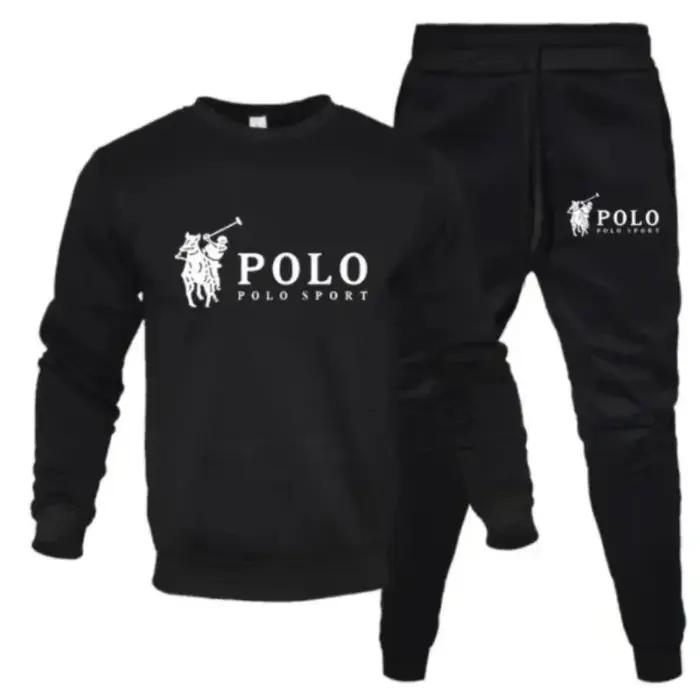 Ensemble d'automne et d'hiver pour hommes, sweat-shirt à col rond et pantalon de jogging, à la mode
