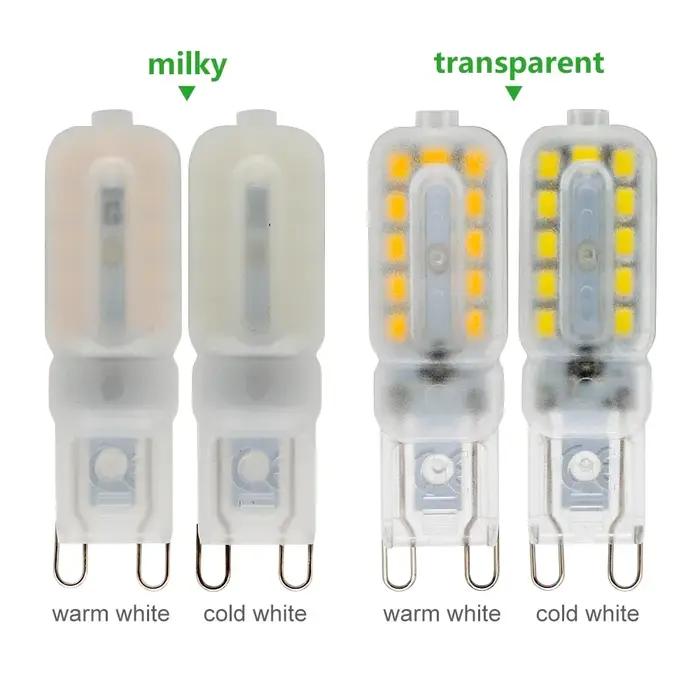 1 pièces Mini G9 1W 2W ampoule LED AC 220V SMD 2835 lampe à LED pour lustre remplacer 20W 30W lampe