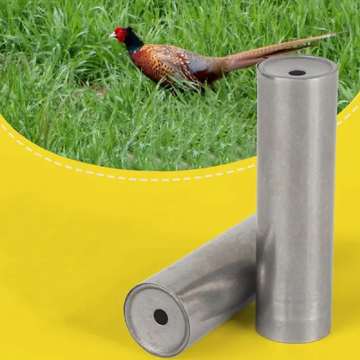 Sifflet d'extérieur en acier pour la chasse au faisan, sifflet d'appel d'oiseaux pour chasseurs, équ