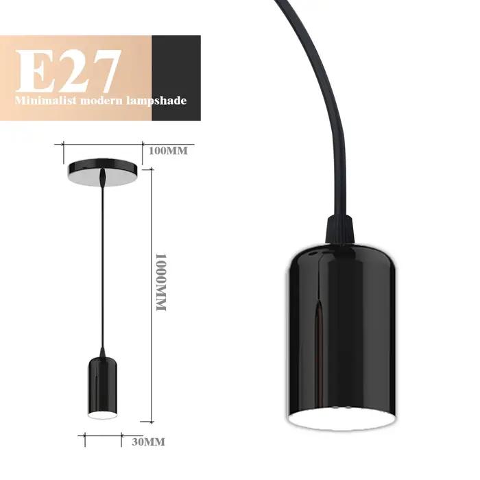 Base Led suspendue moderne et simple, support de lampe E27, douille 110V 220V, Base E27 pour ampoule