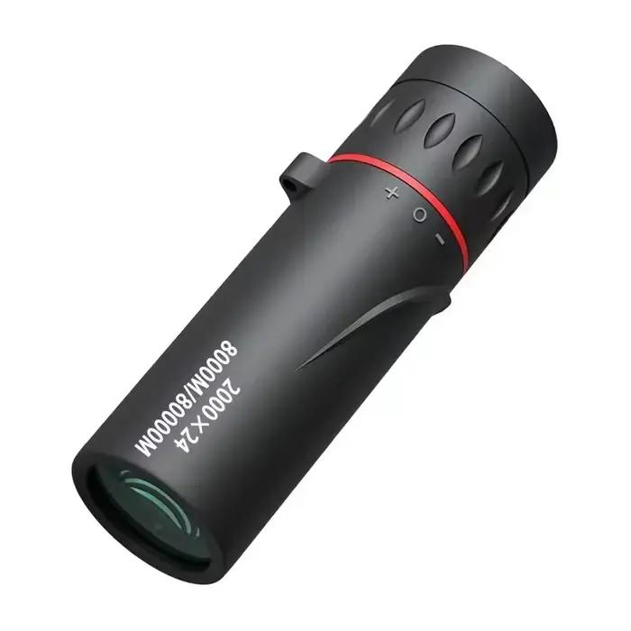 Télescope monocular 2000x24 HD portable pour chasse et observation d'oiseaux en extérieur