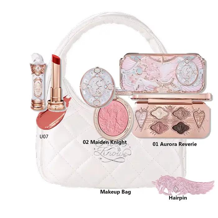 Coffret Cadeau Maquillage Tout-en-un Flower Knows : Fond de Teint Crème Coussin Jardin