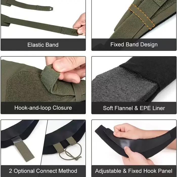 Protège-cou universel tactique pour gilets - Compatible FCSK, CPC, 6094, JPC - Chasse et airsoft