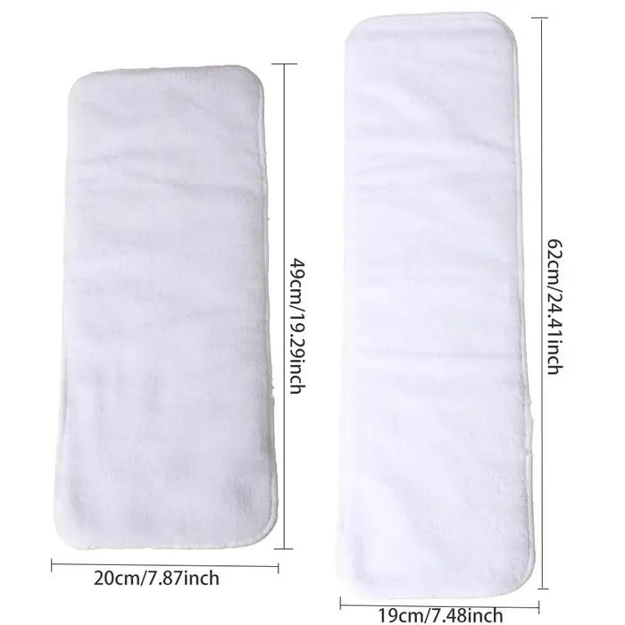 Couche-culotte en microfibre lavable à quatre couches, réutilisable, pour adulte, Durable et respira