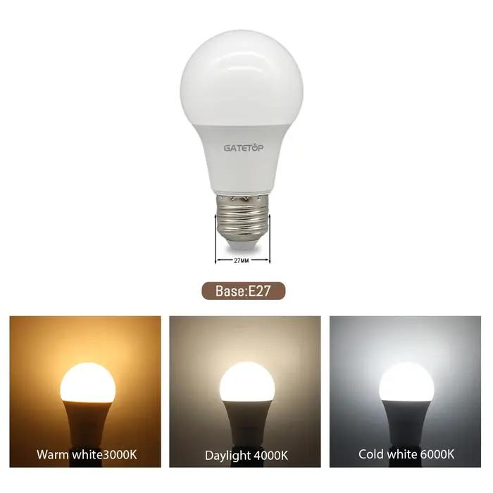 10 pcs/lot LED ampoule E27 AC 110 V 220 V 3 W 8 W 9 W 12 W 15 W 18 W 20 W 24 W LED A60 G45 économie
