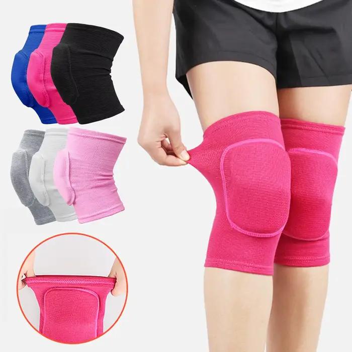 Genouillères de compression pour le sport, genouillères élastiques, éponge épaissie, support de geno