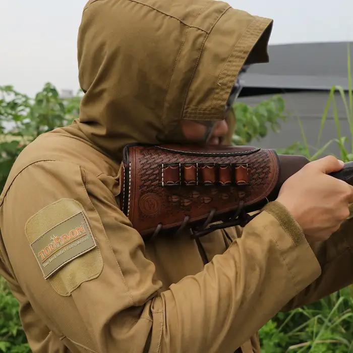 Tourbon Coussinet de joue en cuir pour fusil