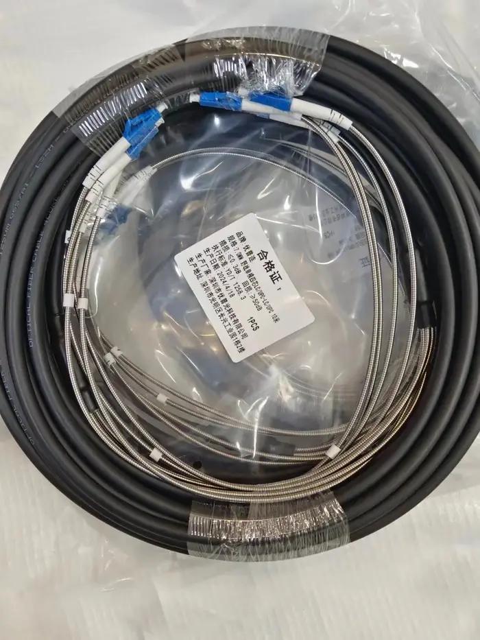 Câble à fibre optique pour l'extérieur, monomode, 4 conducteurs, étanche et résistant à la traction, fibre blindée, diamètre du fil 7mm, 3M, 5m, 10m